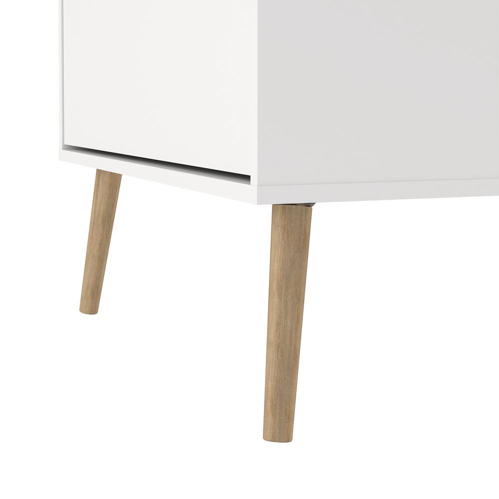 Bodo 3 Drawer Shoe Storage Cabinet,  White. Picture 7