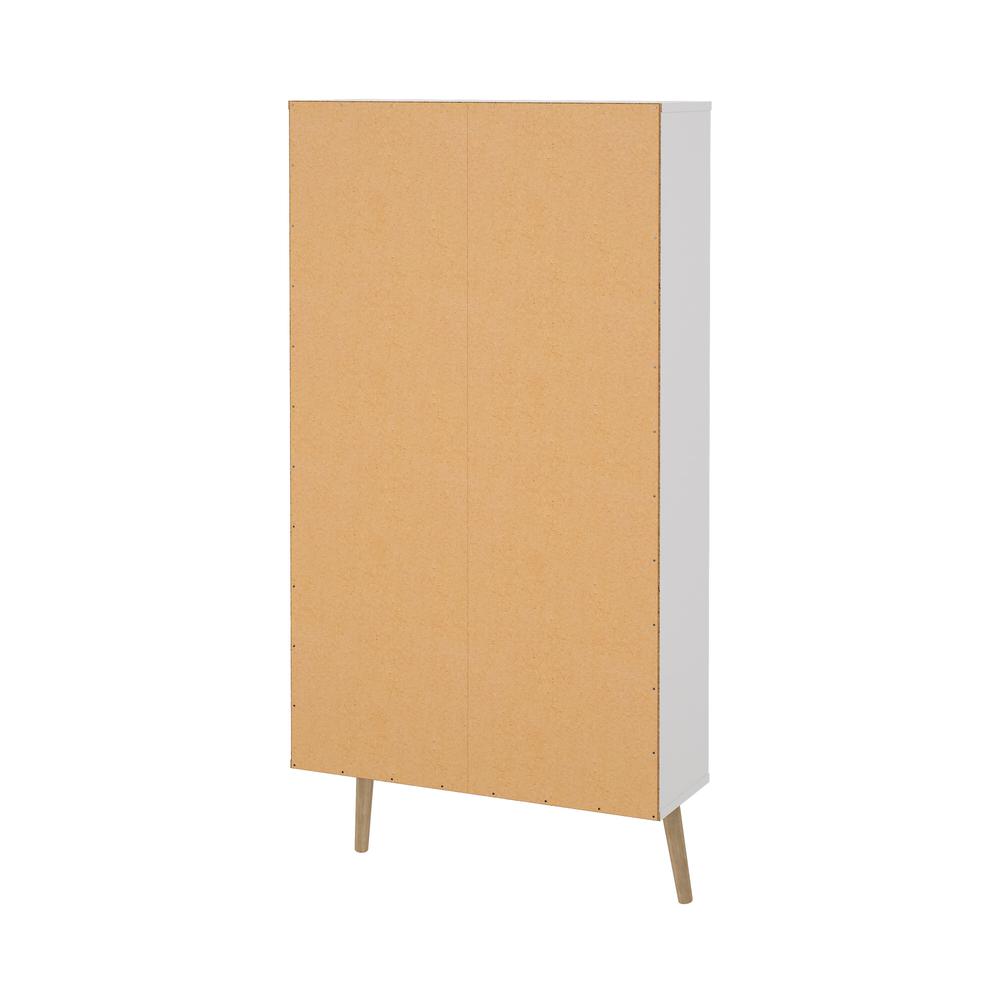 Bodo 3 Drawer Shoe Storage Cabinet,  White. Picture 9