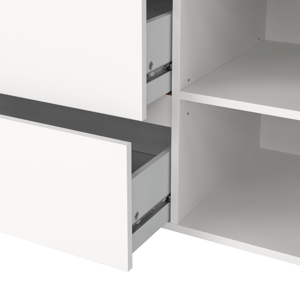 Next 46-inch Wide 3-Drawer and 1 Door Sideboard, White. Picture 6