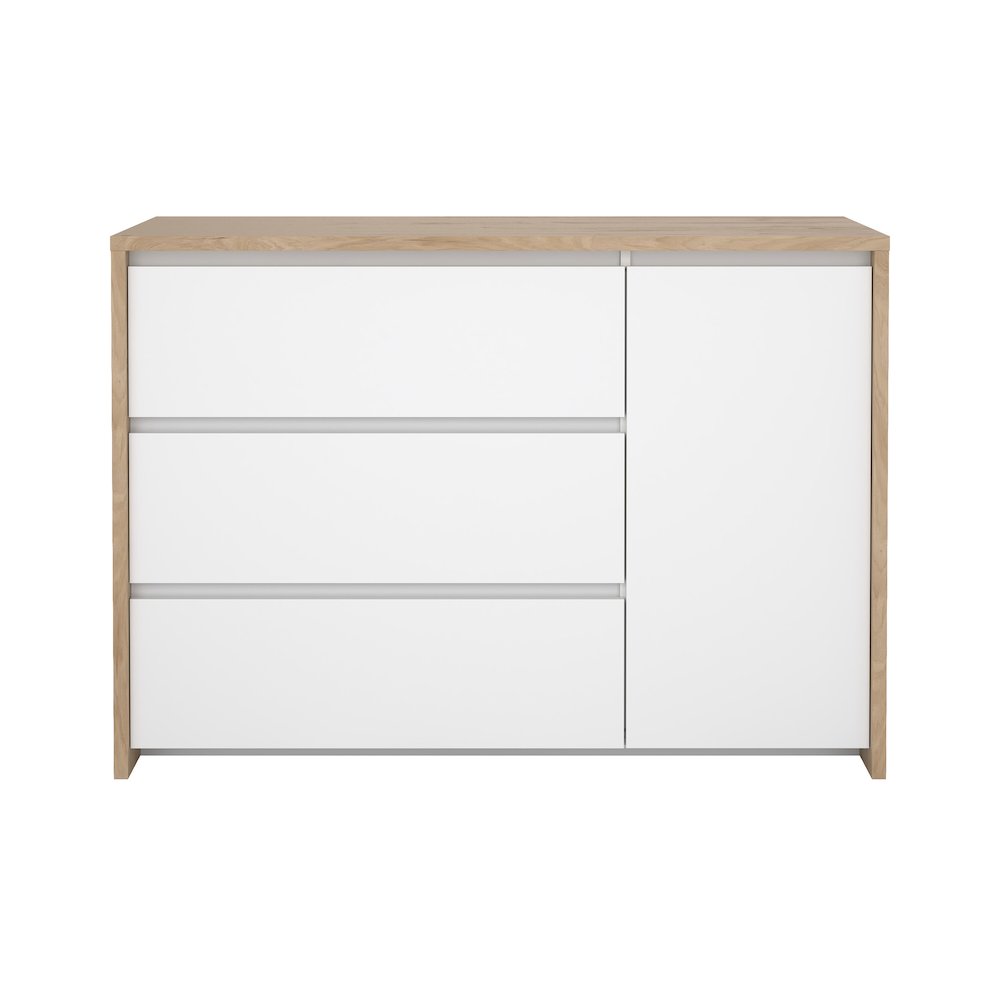 Next 46-inch Wide 3-Drawer and 1 Door Sideboard. Picture 1