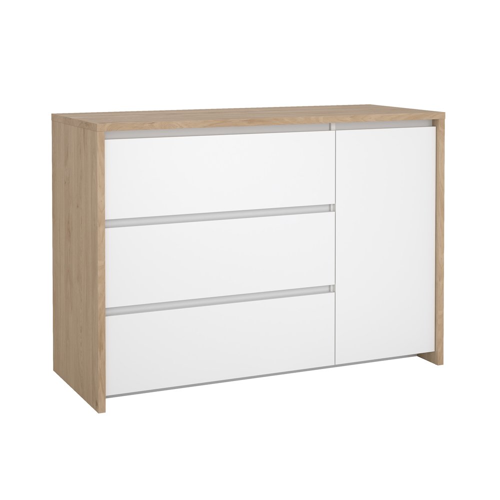 Next 46-inch Wide 3-Drawer and 1 Door Sideboard. Picture 2
