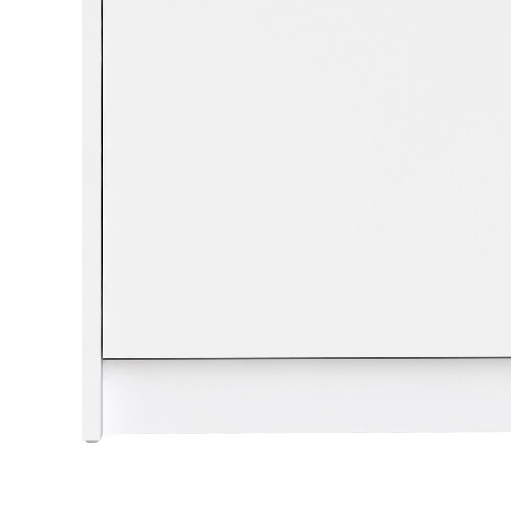 Bright 2 Drawer Shoe Cabinet, White. Picture 7
