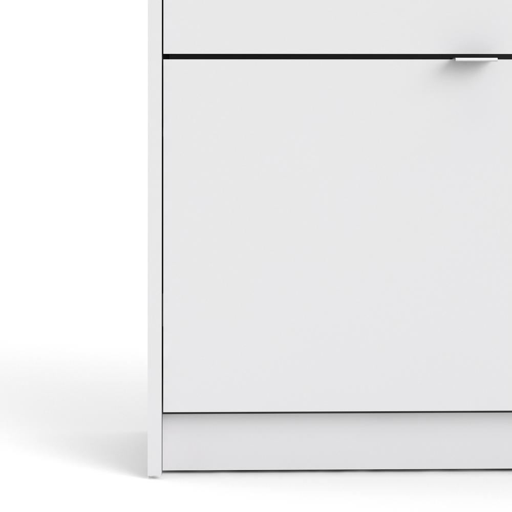 Bright 4 Drawer Shoe Cabinet, White. Picture 5