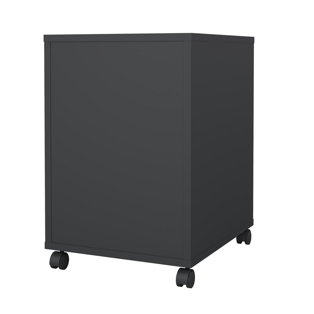 Sign 3 Drawer Mobile Cabinet, Matte Grey/Jackson Hickory. Picture 9