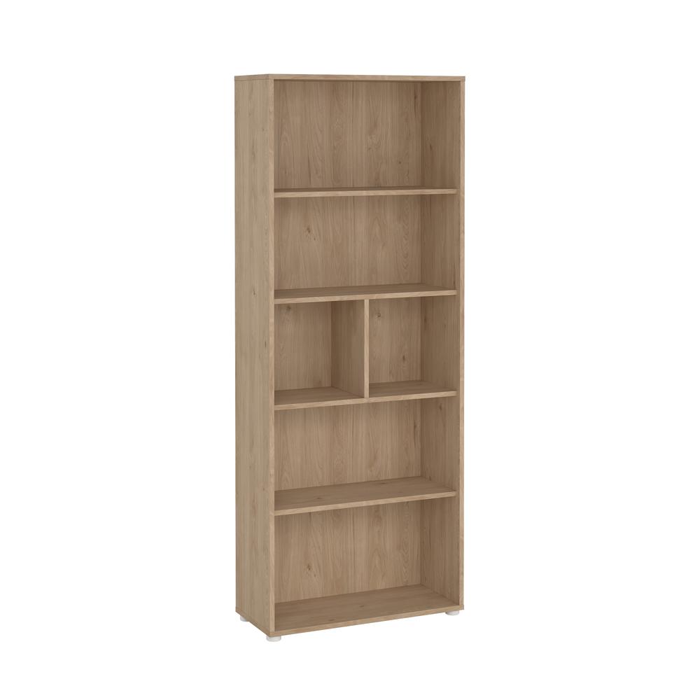Sign 6 Shelf Boockase, Home Office Storage, Jackson Hickory. Picture 2