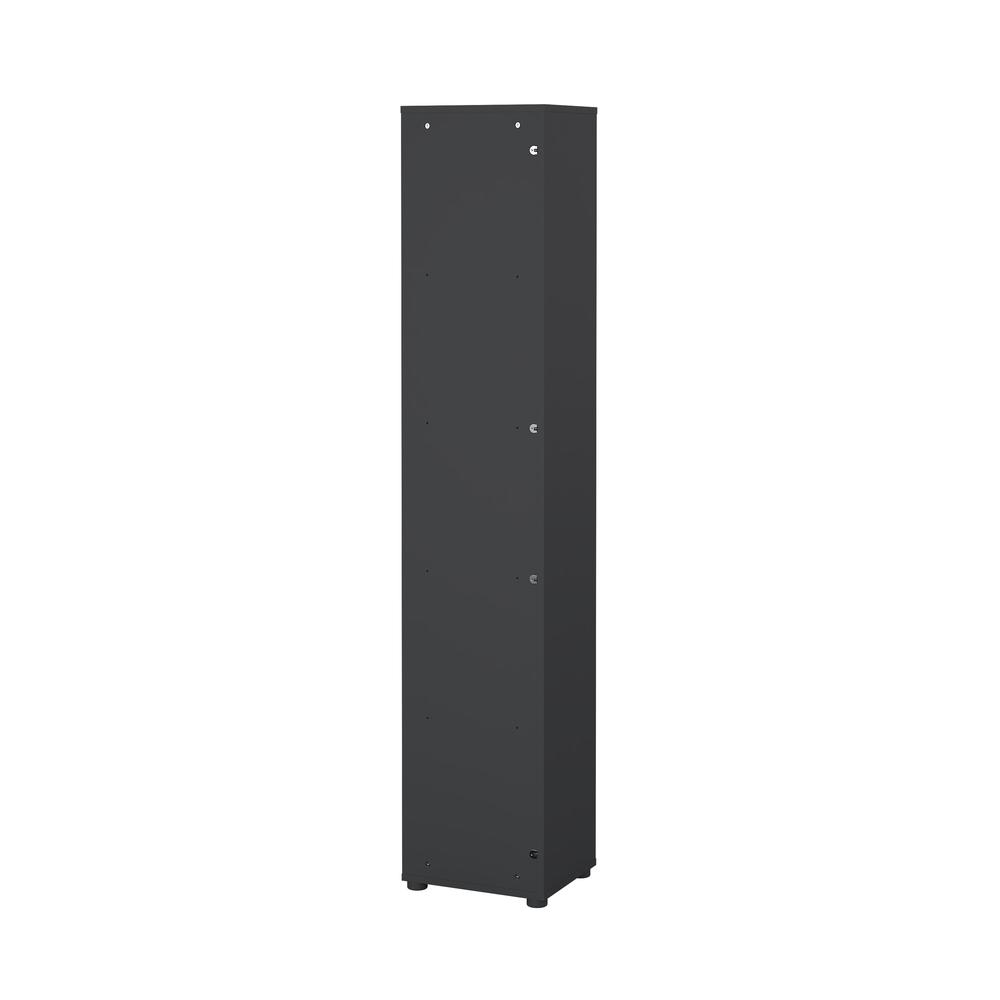 Sign Open Narrow 5 Shelf Boockase, Matte Grey/Jackson Hickory. Picture 6