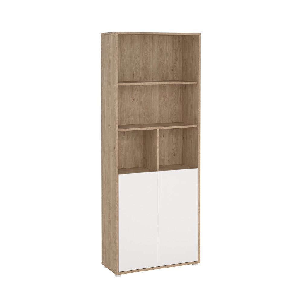 6 Shelf Boockase with 2 Doors, Home Office Storage. Picture 3