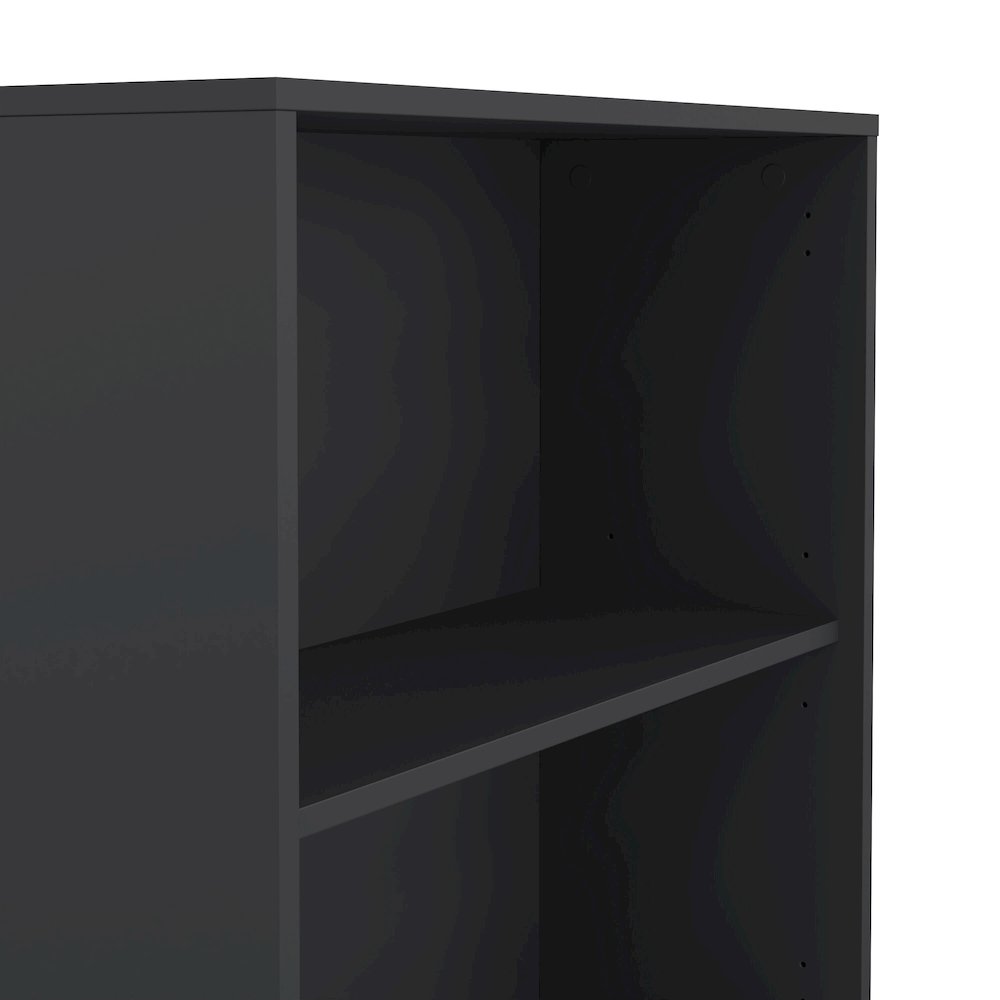 6 Shelf Boockase with 2 Doors, Home Office Storage. Picture 6