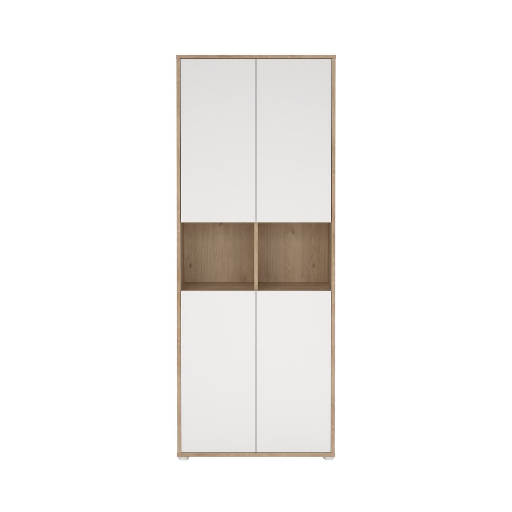 6 Shelf Boockase with 4 Doors, Home Office Storage. Picture 1
