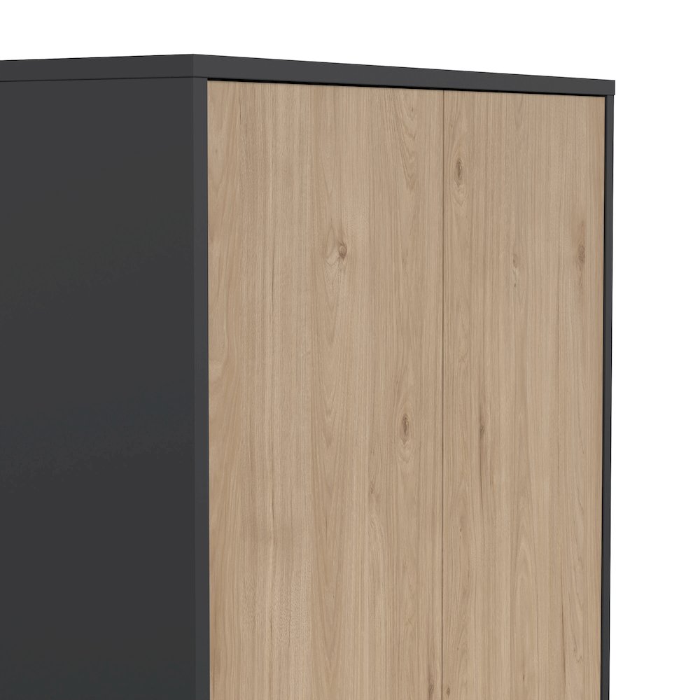 6 Shelf Boockase with 4 Doors, Home Office Storage. Picture 6