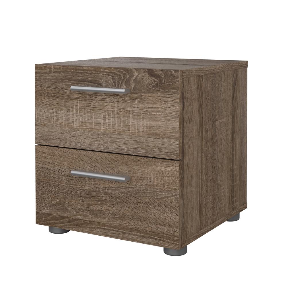Austin 2 Drawer Nightstand, Truffle Oak. Picture 3