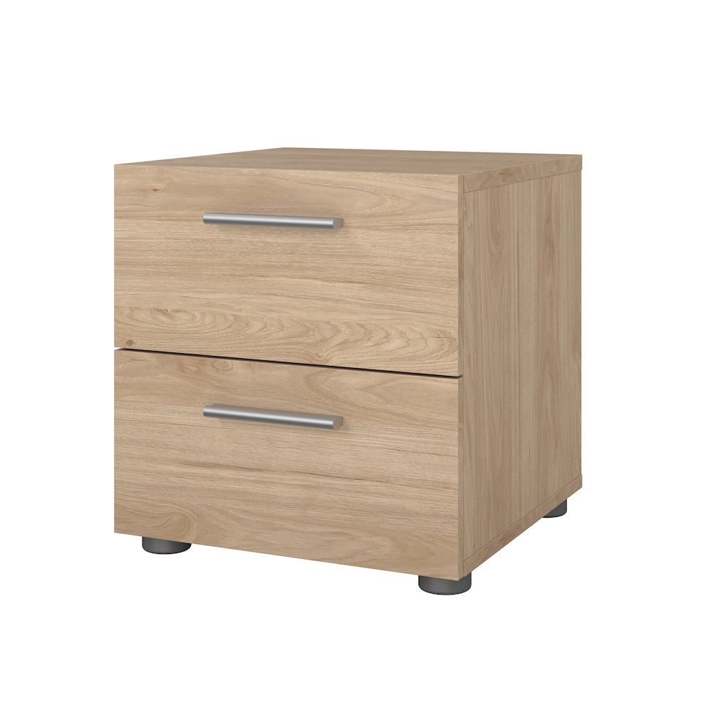 Pepe 2 Drawer Nightstand, Jackson Hickory. Picture 1