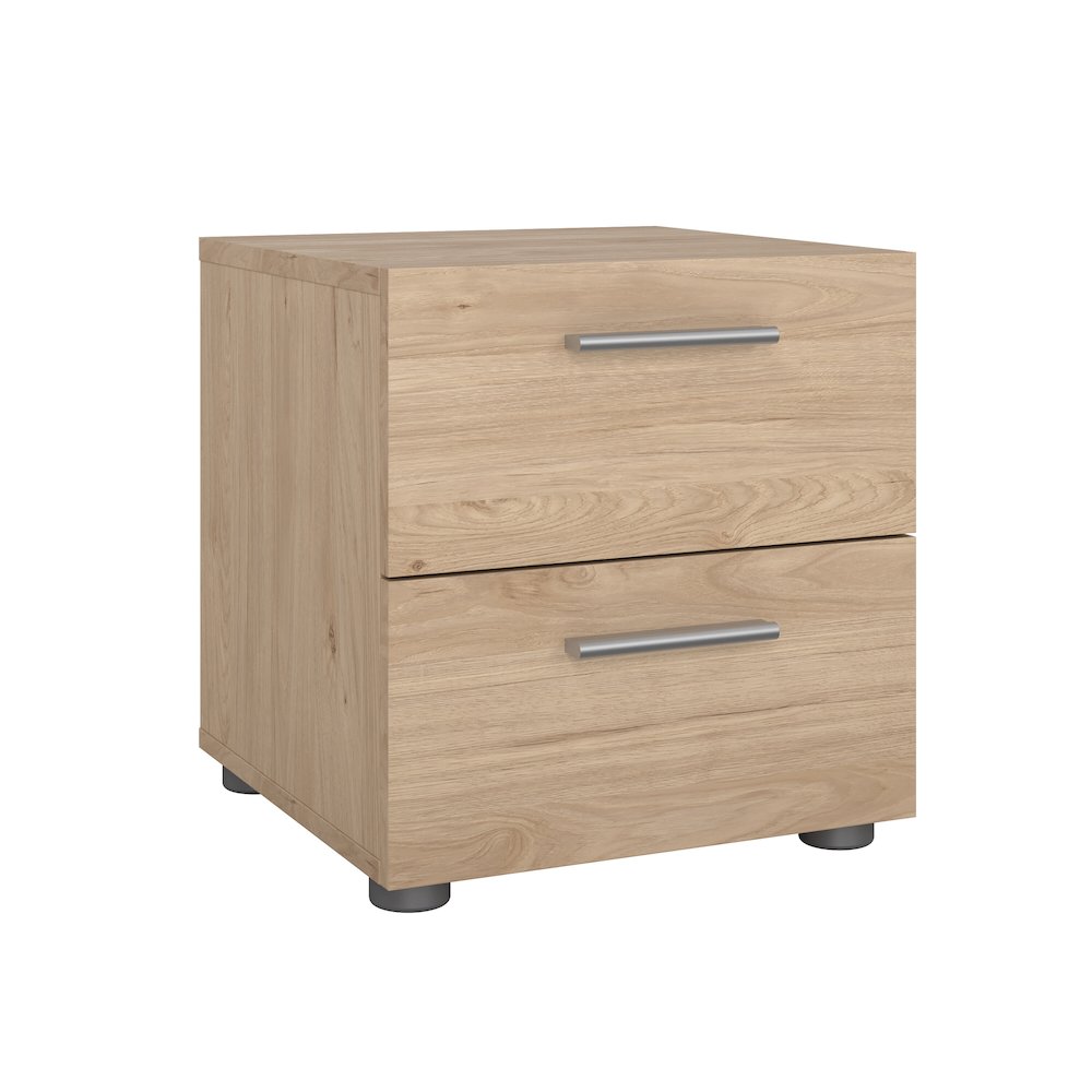 Pepe 2 Drawer Nightstand, Jackson Hickory. Picture 3