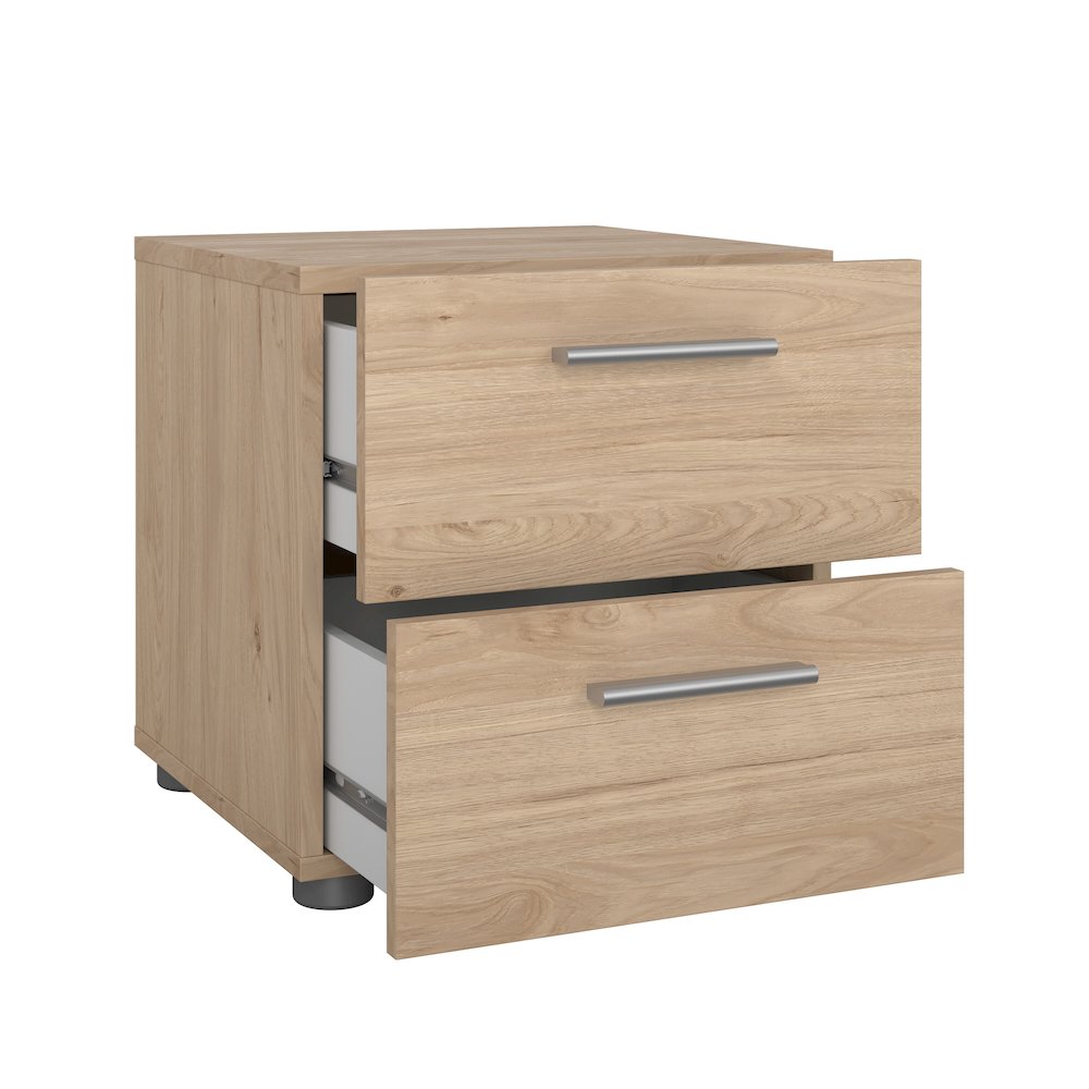 Pepe 2 Drawer Nightstand, Jackson Hickory. Picture 7