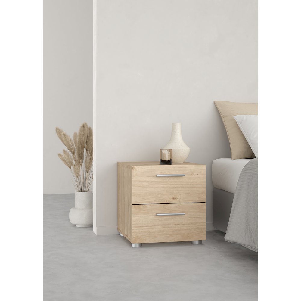Pepe 2 Drawer Nightstand, Jackson Hickory. Picture 11