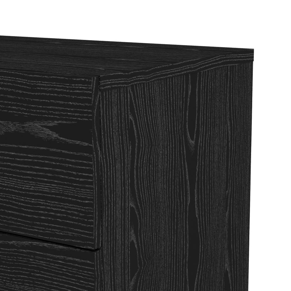 Austin 8 Drawer Double Dresser, Black Woodgrain. Picture 4