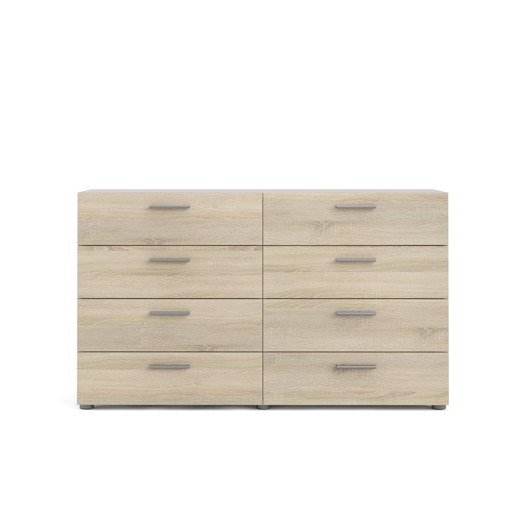 Austin 8 Drawer Double Dresser, Oak Structure. Picture 1