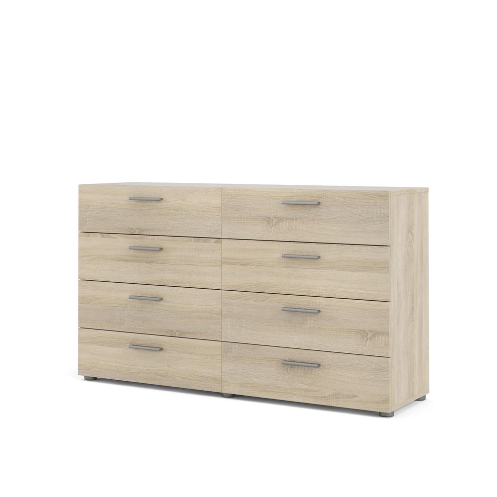 Austin 8 Drawer Double Dresser, Oak Structure. Picture 3