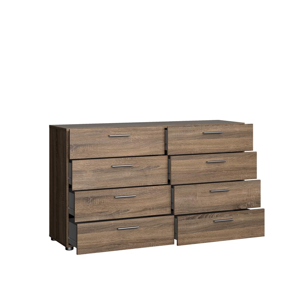 Austin 8 Drawer Double Dresser, Truffle Oak. Picture 6