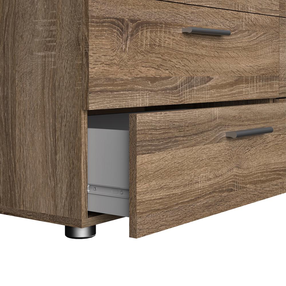 Austin 8 Drawer Double Dresser, Truffle Oak. Picture 8
