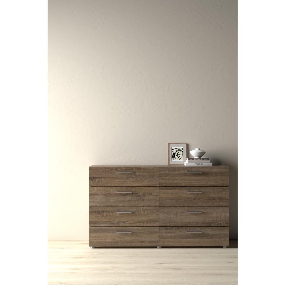 Austin 8 Drawer Double Dresser, Truffle Oak. Picture 13