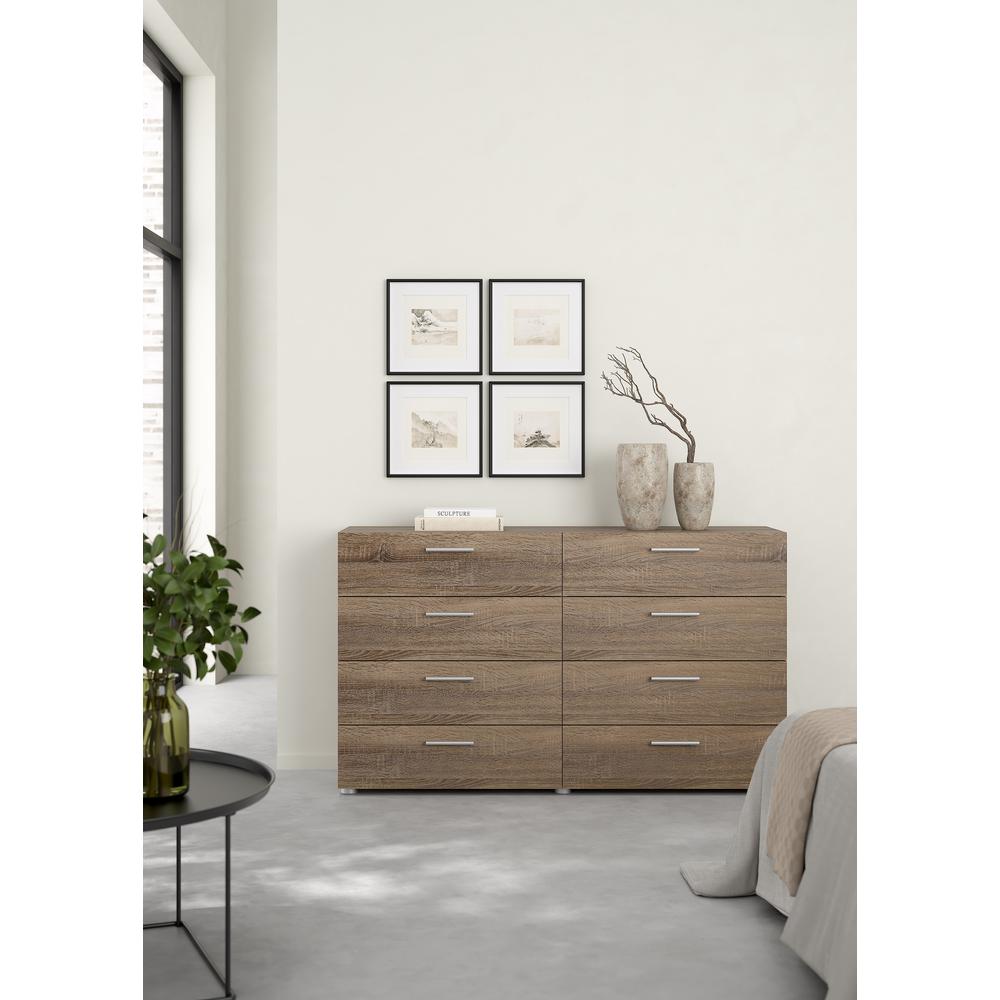 Austin 8 Drawer Double Dresser, Truffle Oak. Picture 12