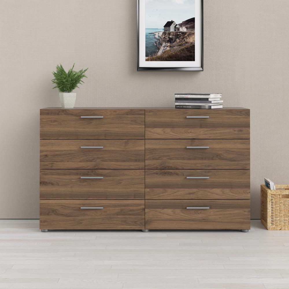 Austin 8 Drawer Double Dresser, Walnut. Picture 4