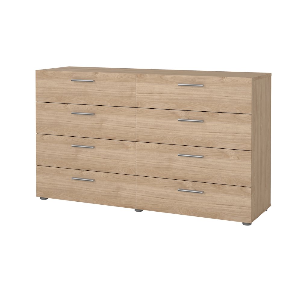 Pepe 8 Drawer Double Dresser, Jackson Hickory. Picture 1
