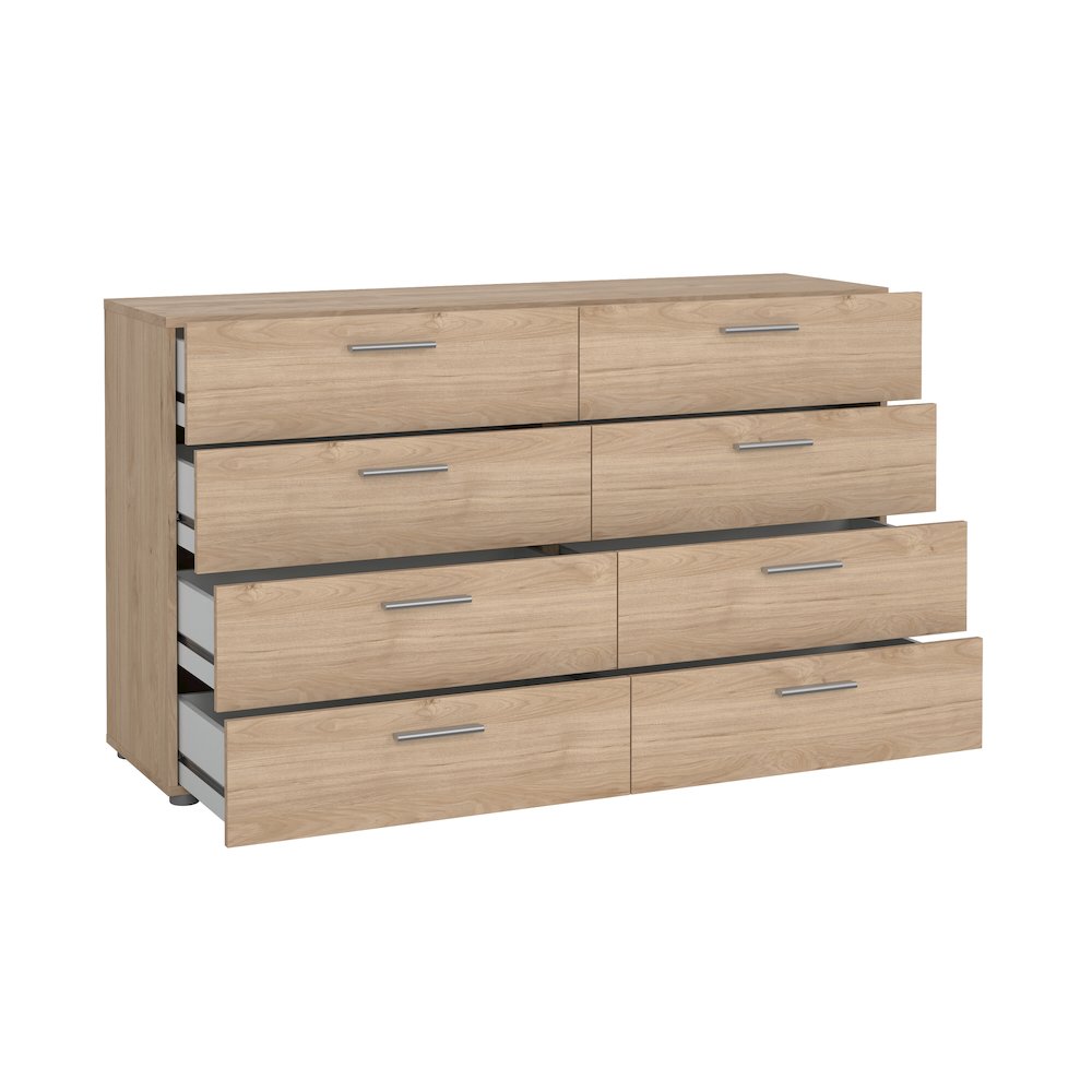 Pepe 8 Drawer Double Dresser, Jackson Hickory. Picture 7