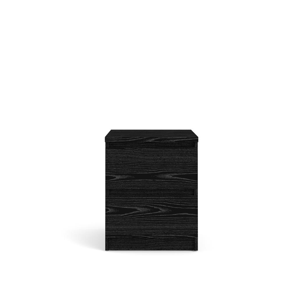 Scottsdale 2 Drawer Bedroom Nightstand, Black Woodgrain. Picture 4