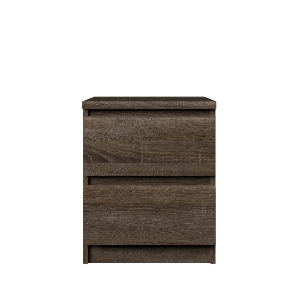 Scottsdale 2 Drawer Nightstand, Truffle Oak. Picture 2