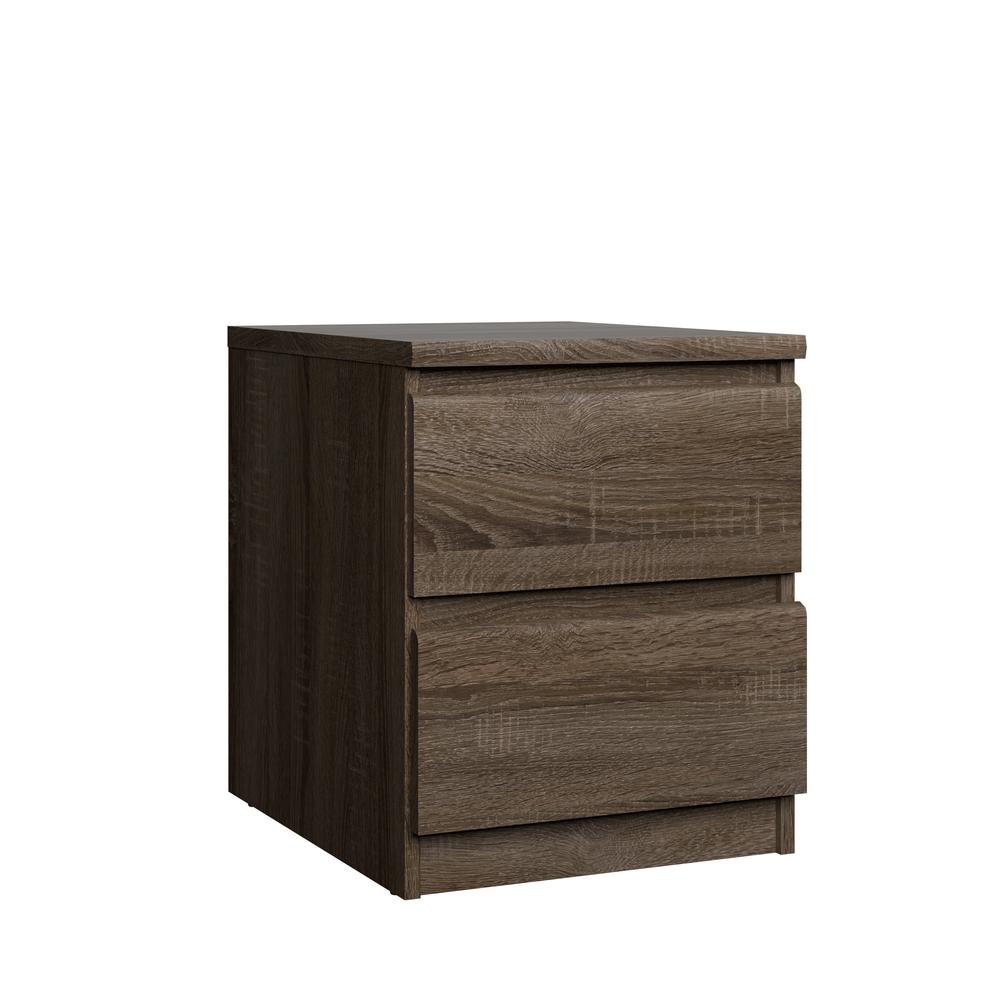 Scottsdale 2 Drawer Nightstand, Truffle Oak. Picture 3