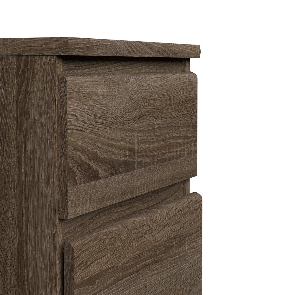 Scottsdale 2 Drawer Nightstand, Truffle Oak. Picture 6
