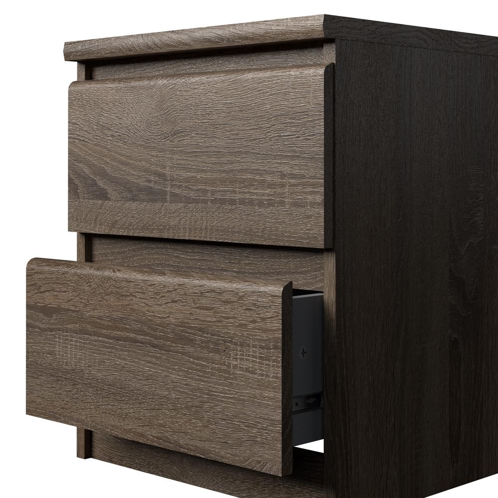 Scottsdale 2 Drawer Nightstand, Truffle Oak. Picture 7