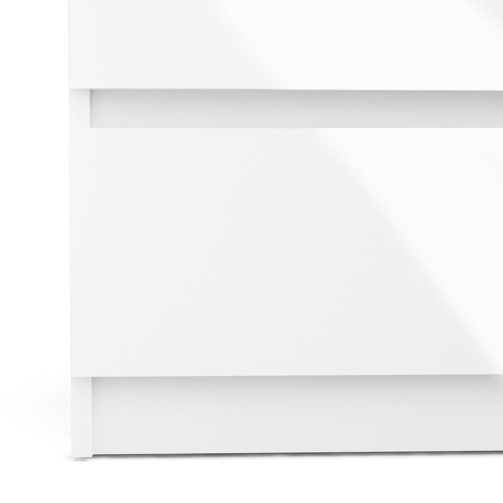 6 Drawer Double Dresser White High Gloss. Picture 12