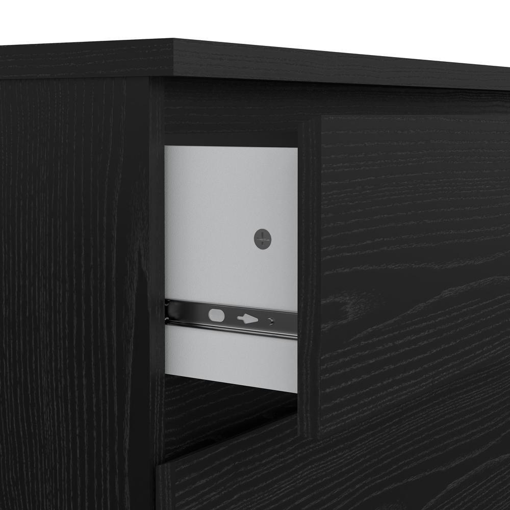 Scottsdale 3 Drawer Chest, Black Woodgrain. Picture 4