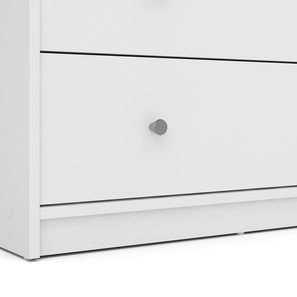Portland 3 Drawer Chest, White. Picture 5
