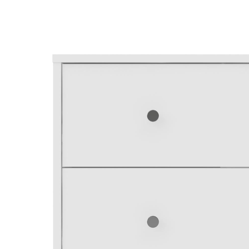 Portland 3 Drawer Chest, White. Picture 6