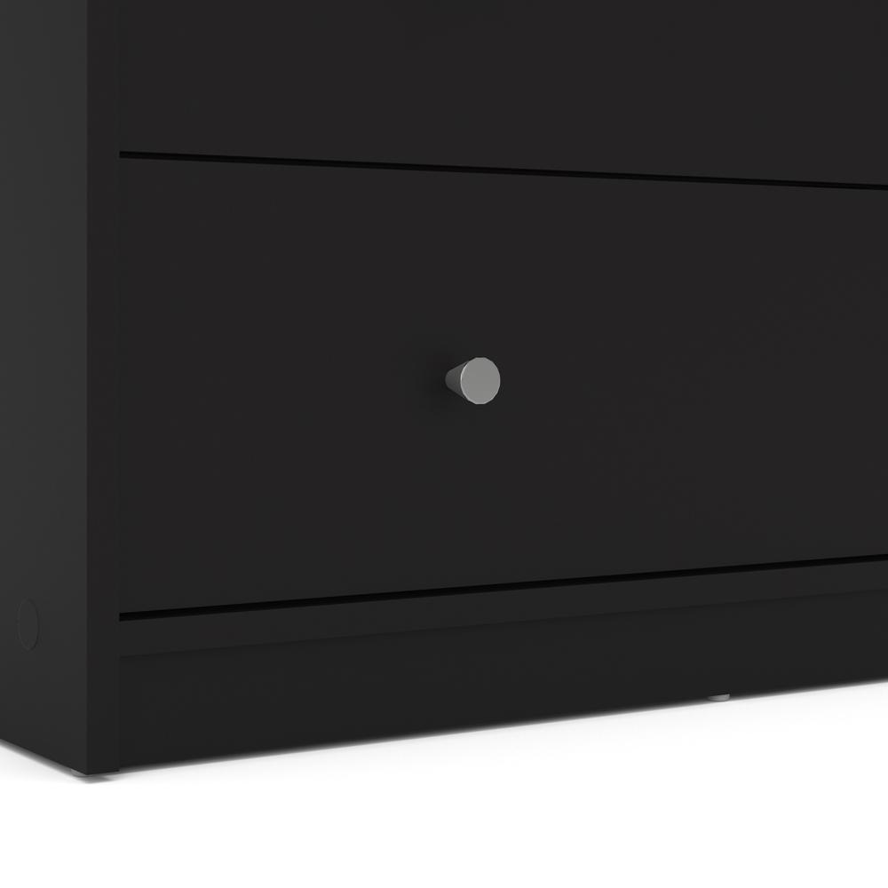 Portland 3 Drawer Chest, Black. Picture 5