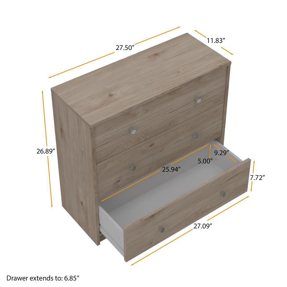 3 Drawer Chest Jackson Hickory. Picture 13