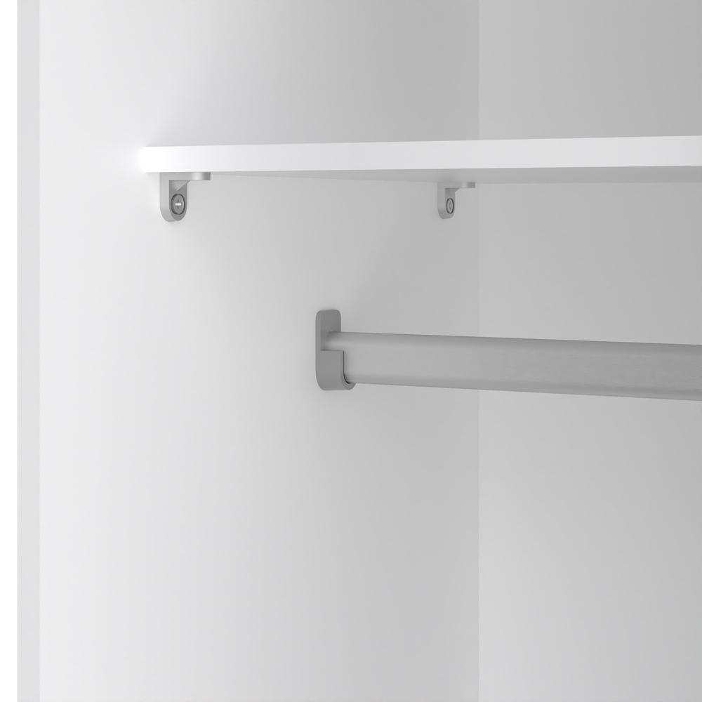 Space Wardrobe with 2 Sliding Doors, White. Picture 9