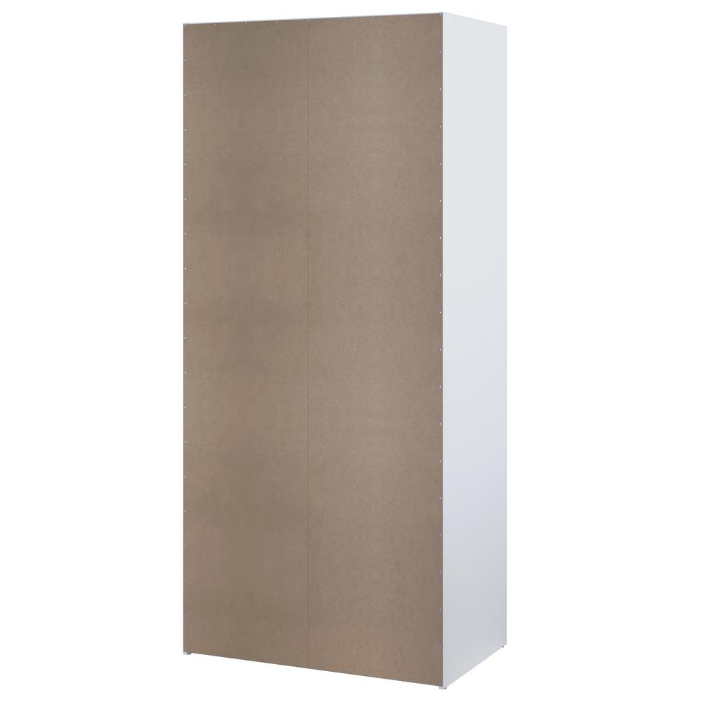 Space Wardrobe with 2 Sliding Doors, White. Picture 5