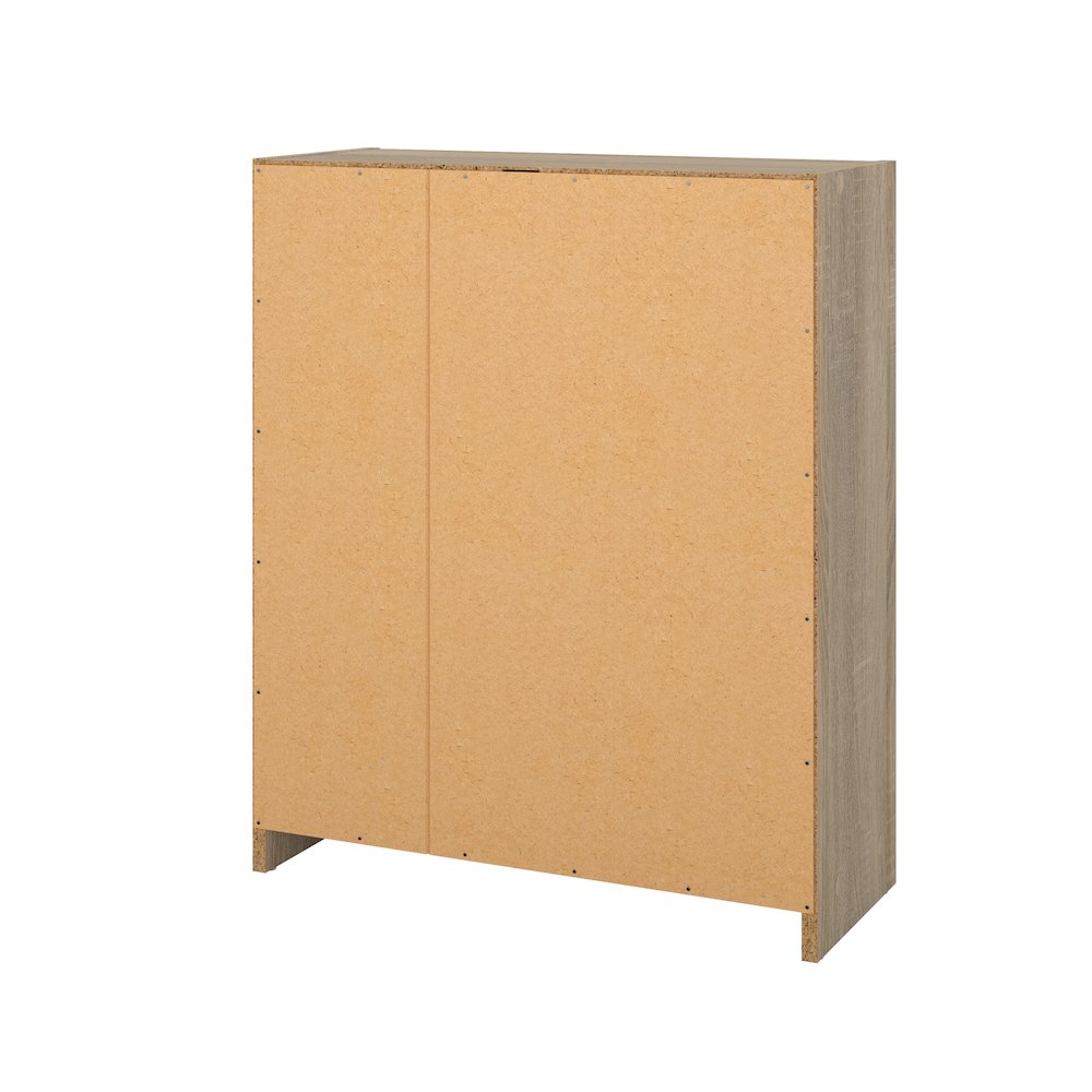 Hyper 2 Shelf Bookcase, Herringbone/Oak. Picture 3