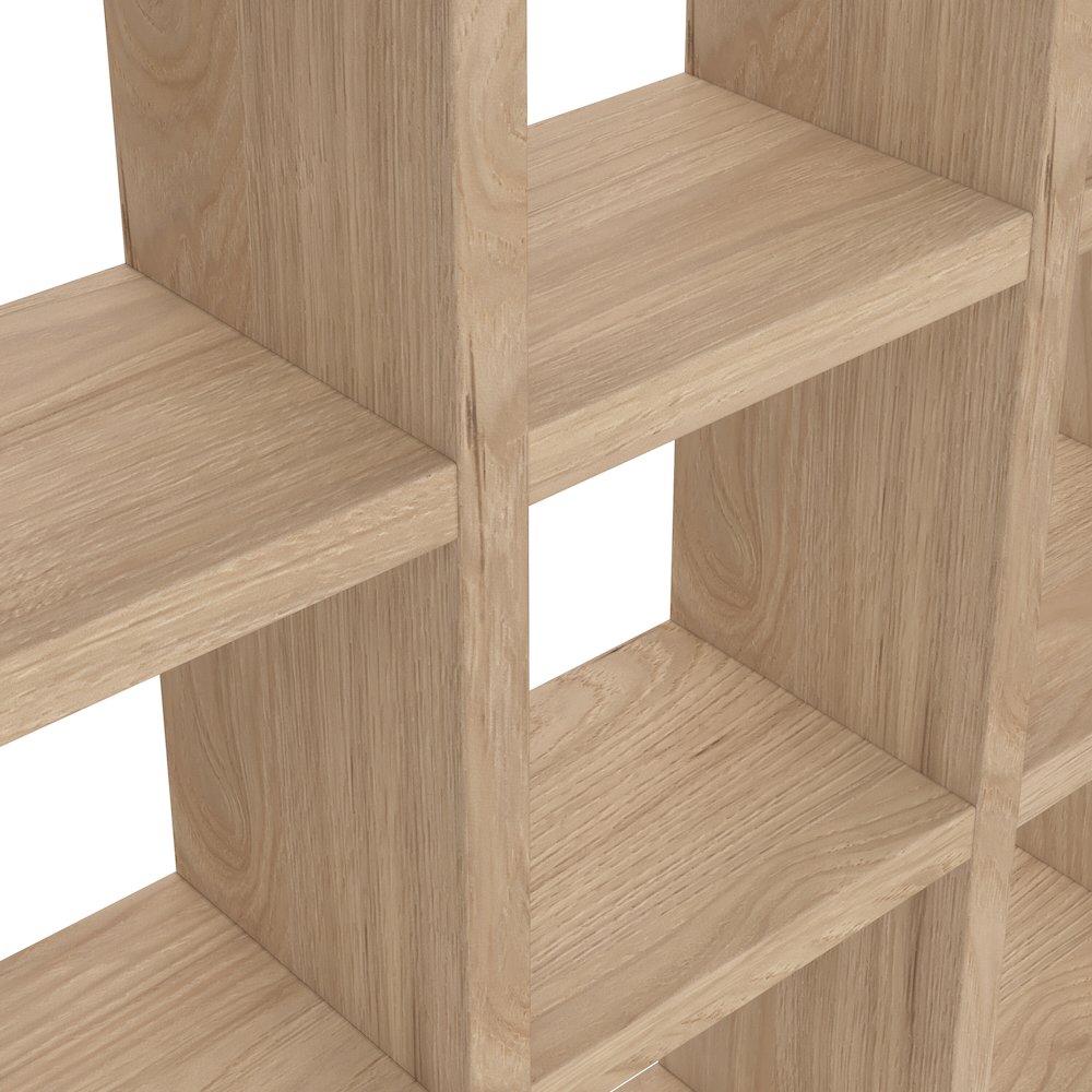 Hyper 12 Cubby Wall Unit, Jackson Hickory. Picture 7