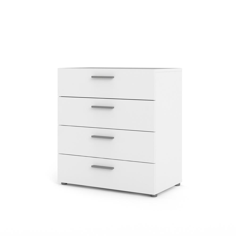 Austin 4 Drawer Chest - White. Picture 1