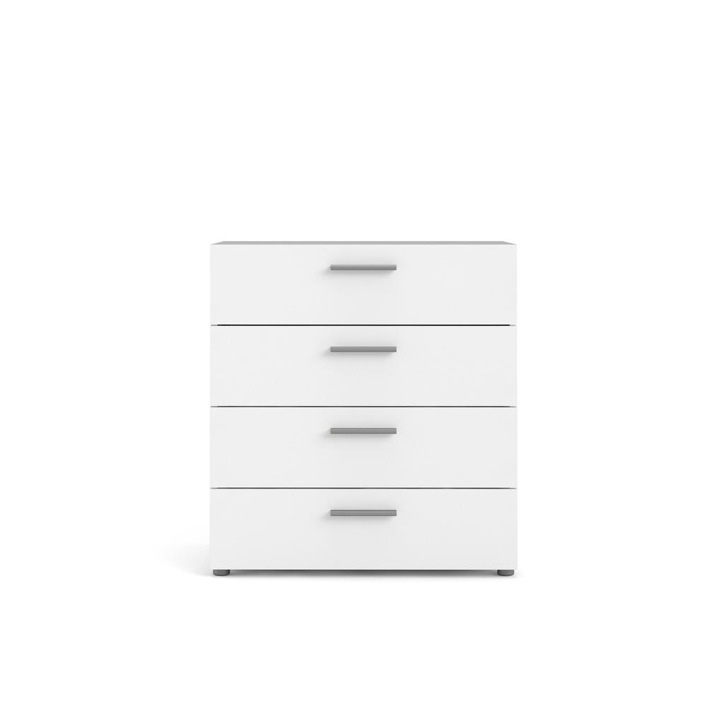 Austin 4 Drawer Chest - White. Picture 2