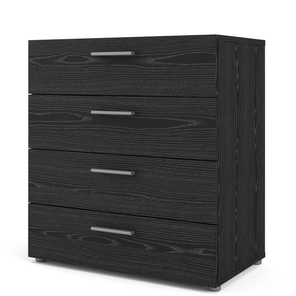 Austin 4 Drawer Chest, Black Woodgrain. Picture 2