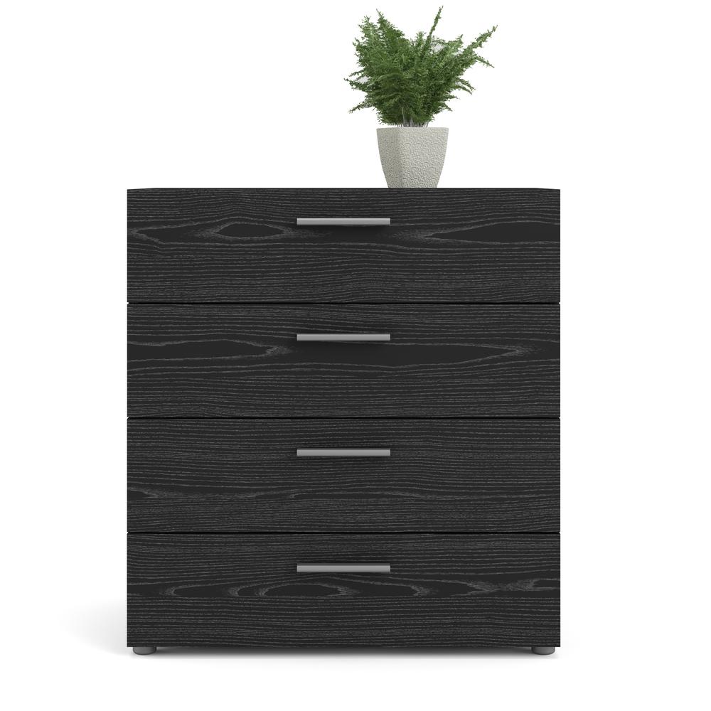 Austin 4 Drawer Chest, Black Woodgrain. Picture 3