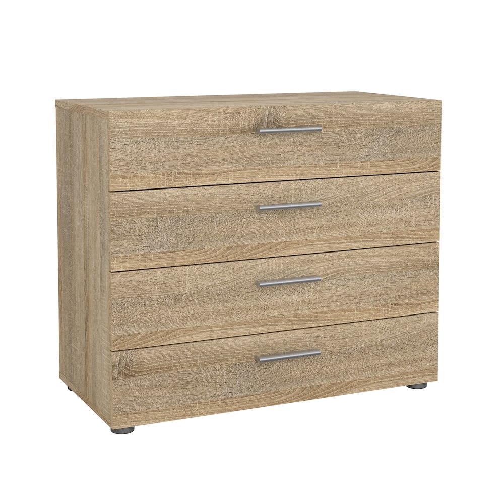 Austin 4 Drawer Chest, Oak Structure. Picture 2