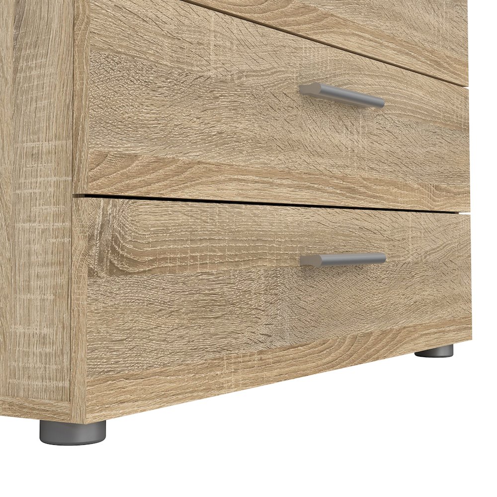 Austin 4 Drawer Chest, Oak Structure. Picture 5